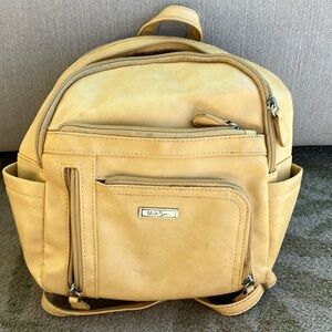 Multi sac ears color mini backpa yellow leatherr